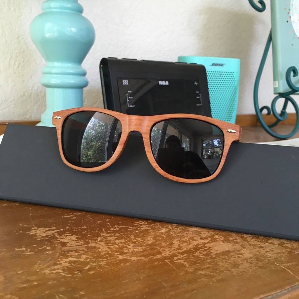 Wood Accented Sunglasses